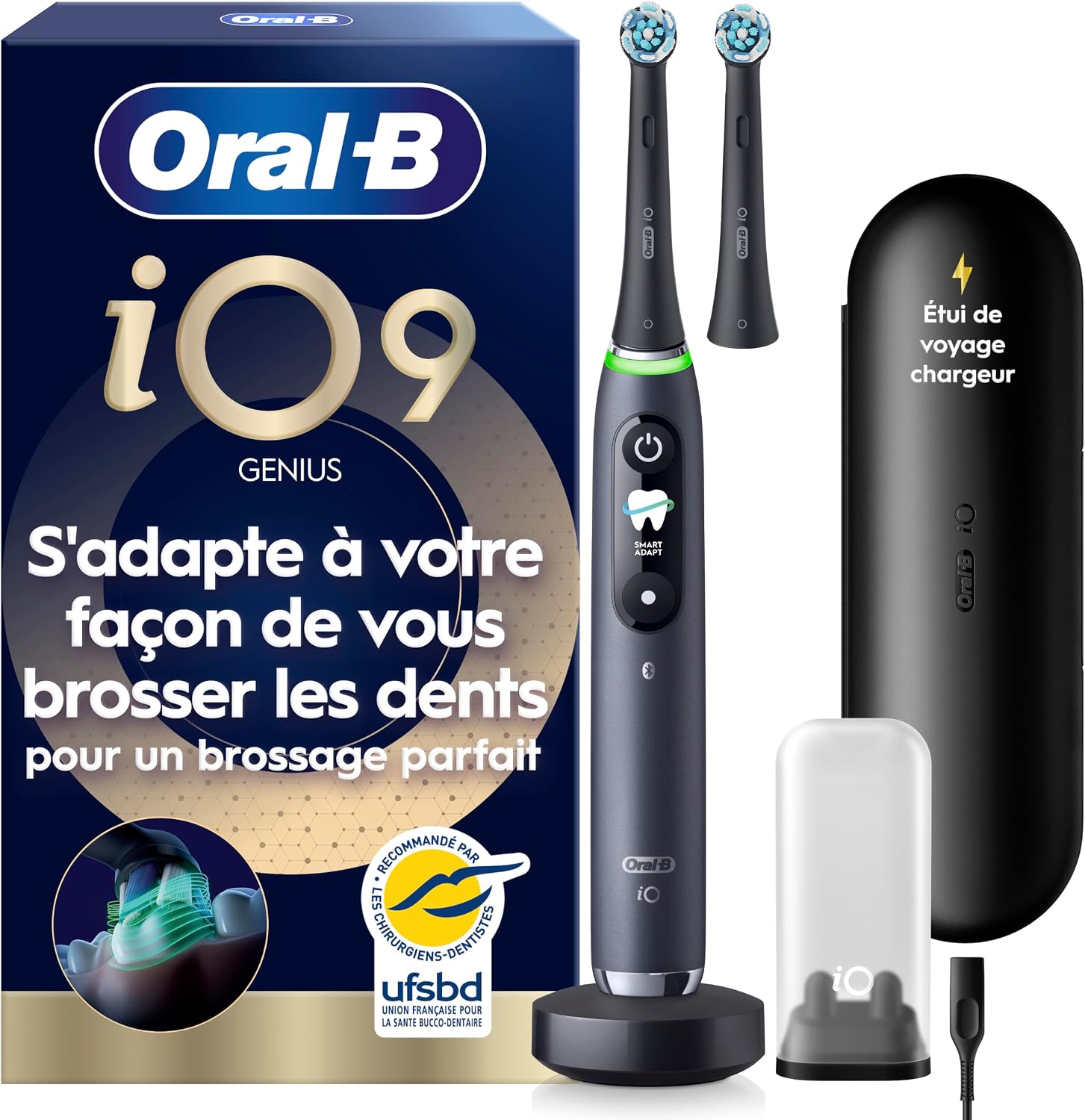 Brosse à dents électrique Oral-B iO Series 9 + Étui de voyage