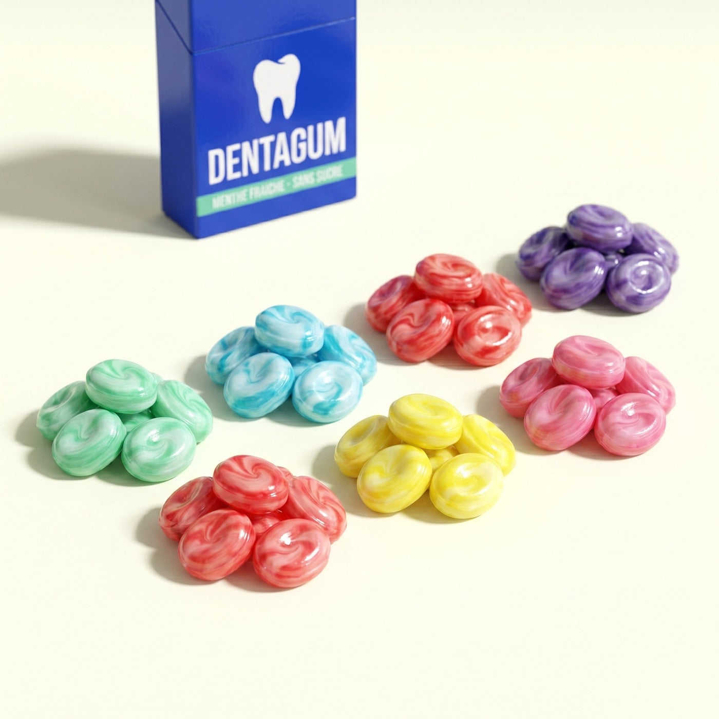 DENTAGUM 6 goûts à sucer
